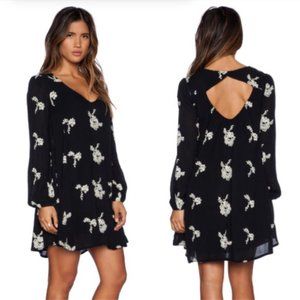 Free People Emma back cutout embroidered dress M